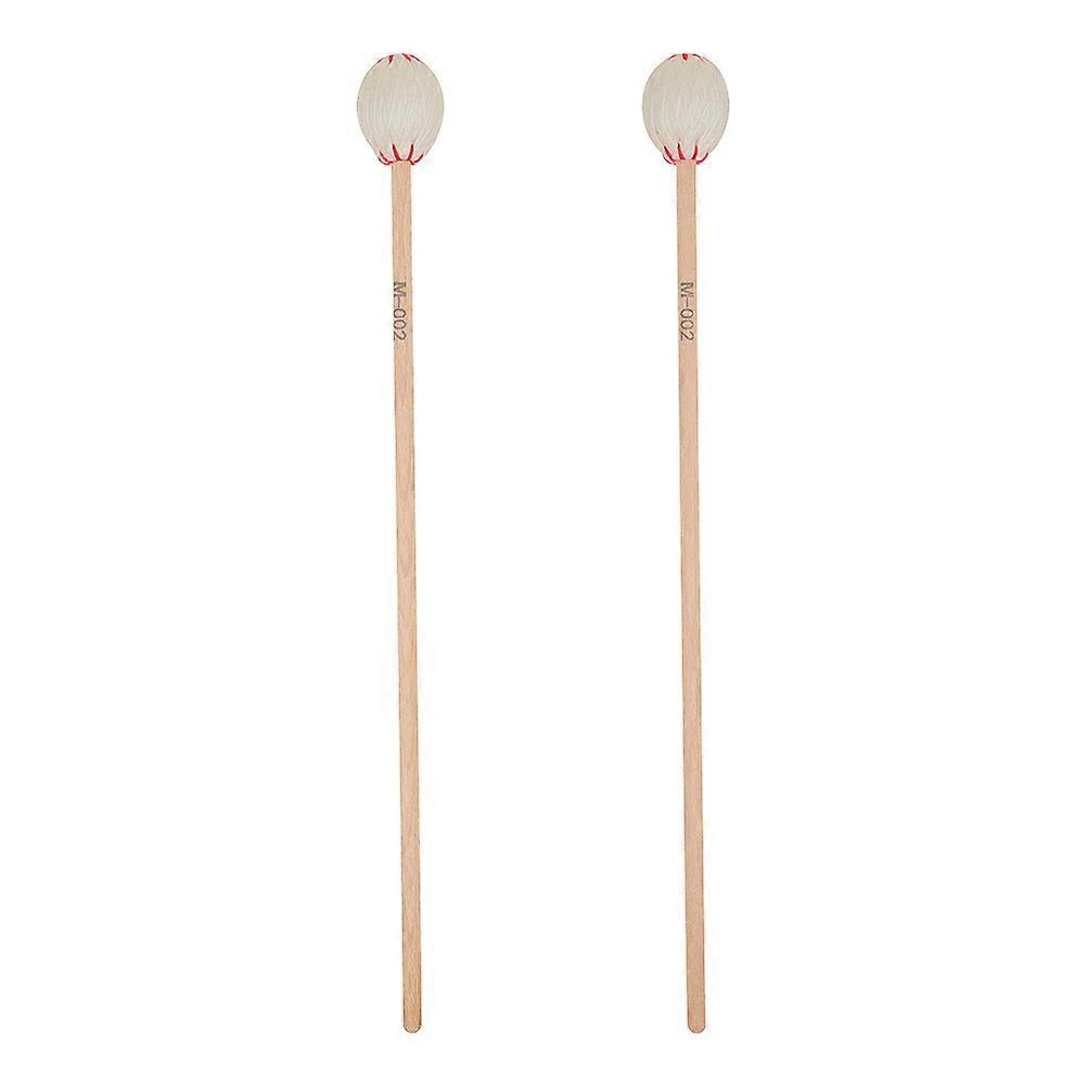 Premium Marimba Hammer Drumstick Set of 2 for Instrument Use with Durable Synthetic Material White