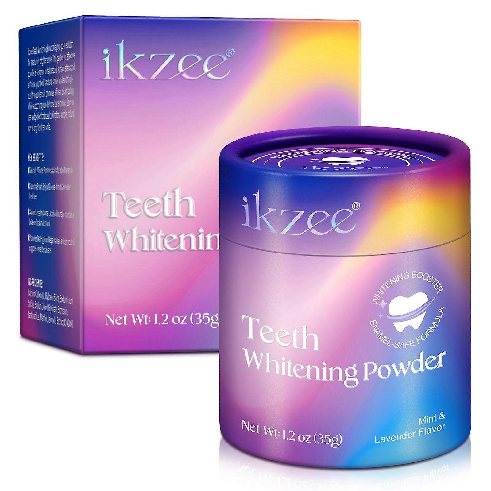 Teeth Whitening Powder - Snow Purple Magic Powder, No Sensitivity & Enamel Safe - Removes Coffee, Tea, Wine, Tobacco & Food Stains, Color Correcting