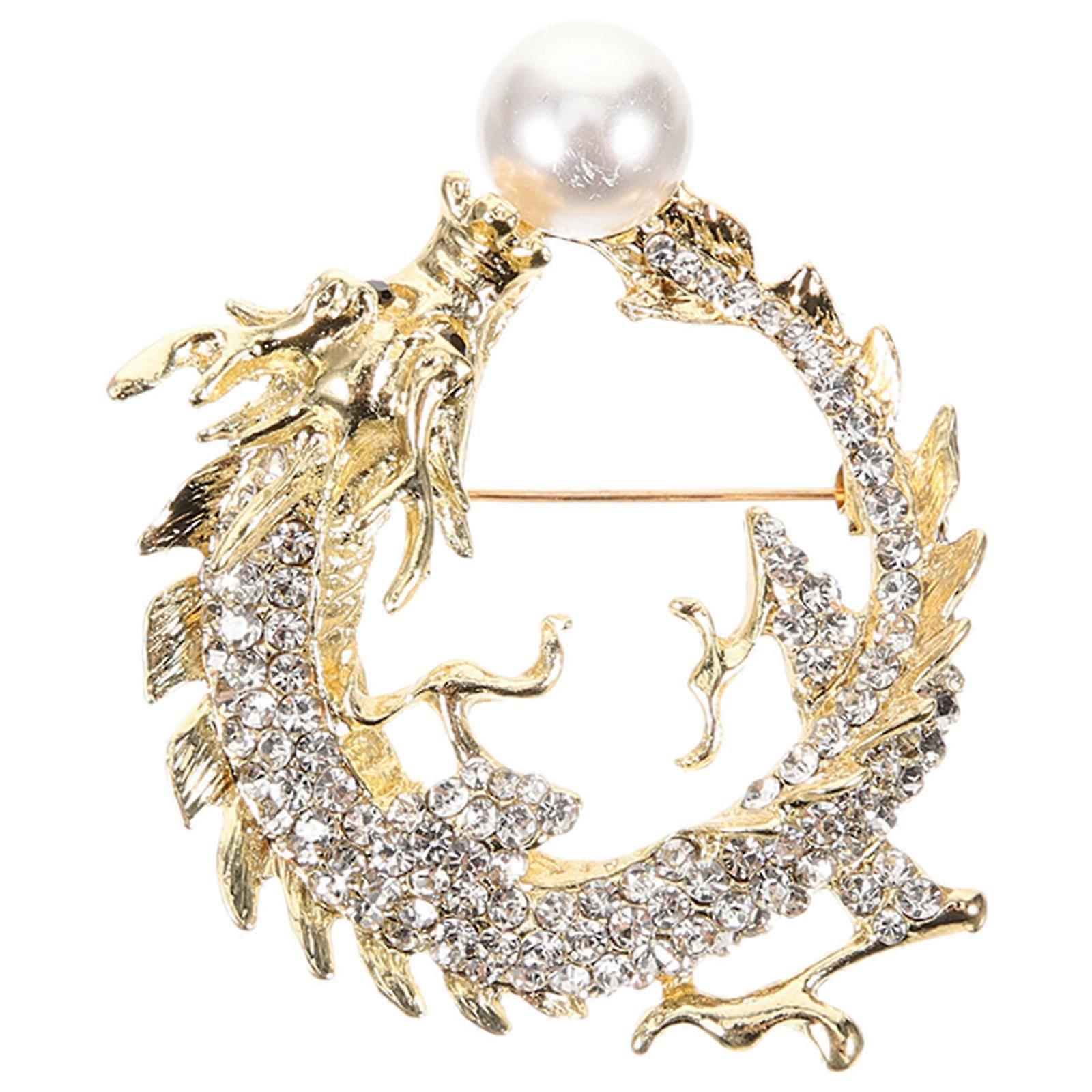 Dragon-Themed Pin Creating a Timeless Fashion Statement