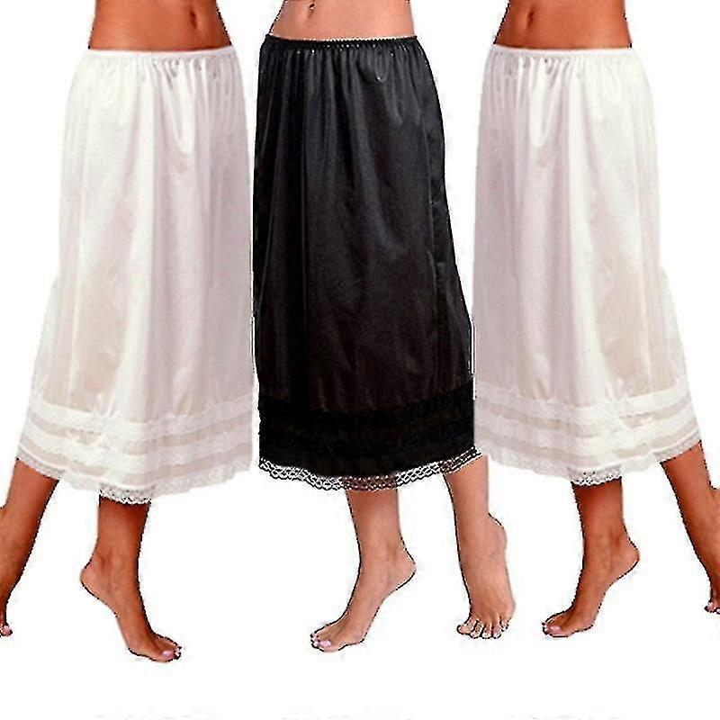 Women's Lace Oversize Safety Underskirt Petticoat with Modest Layered Design