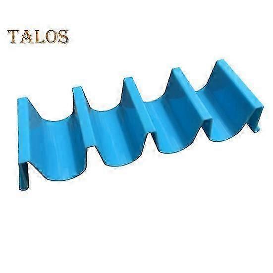 4-Slot Reusable Taco Holder for Shells & Crepes - Party Serving Plate with Display Stand
