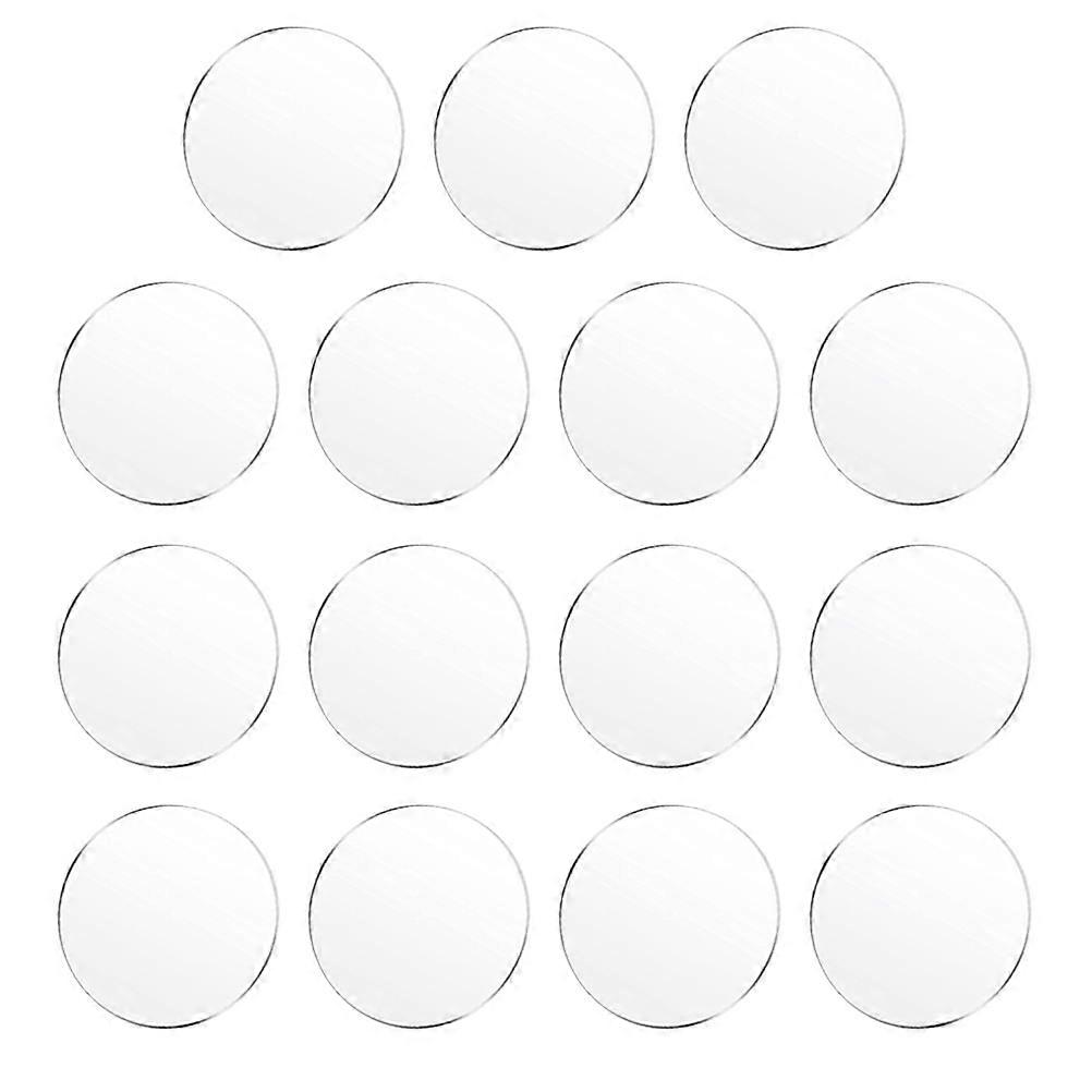 15pcs Transparent Acrylic Discs – Clear Round Craft Tiles for DIY Art, Painting, and Creative Projects – Durable, Safe, Easy to Use