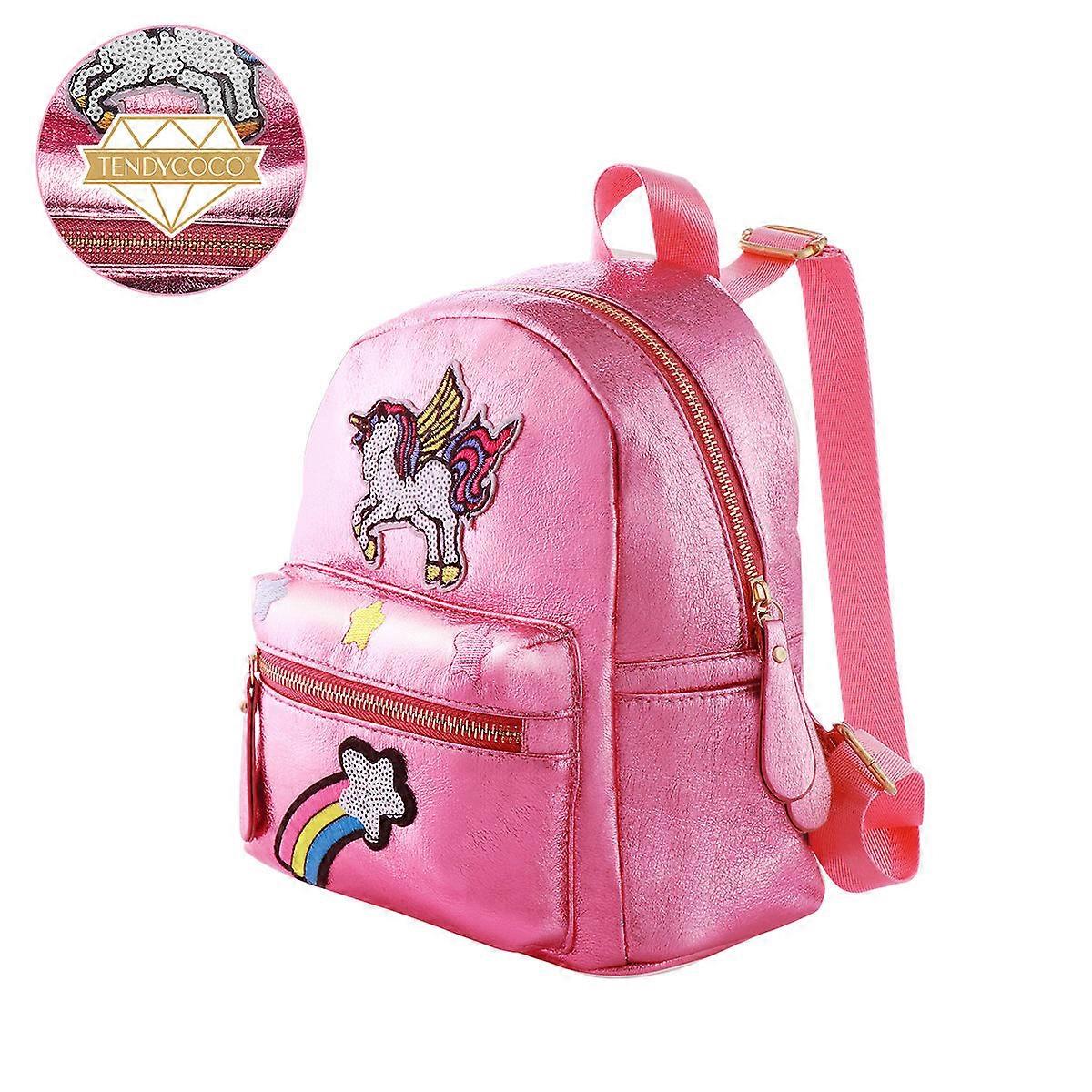 Cute Backpack Tendycoco Kids Unicorn Model Rosy Trips Appropriate Size 22x16x24cm 1Pack
