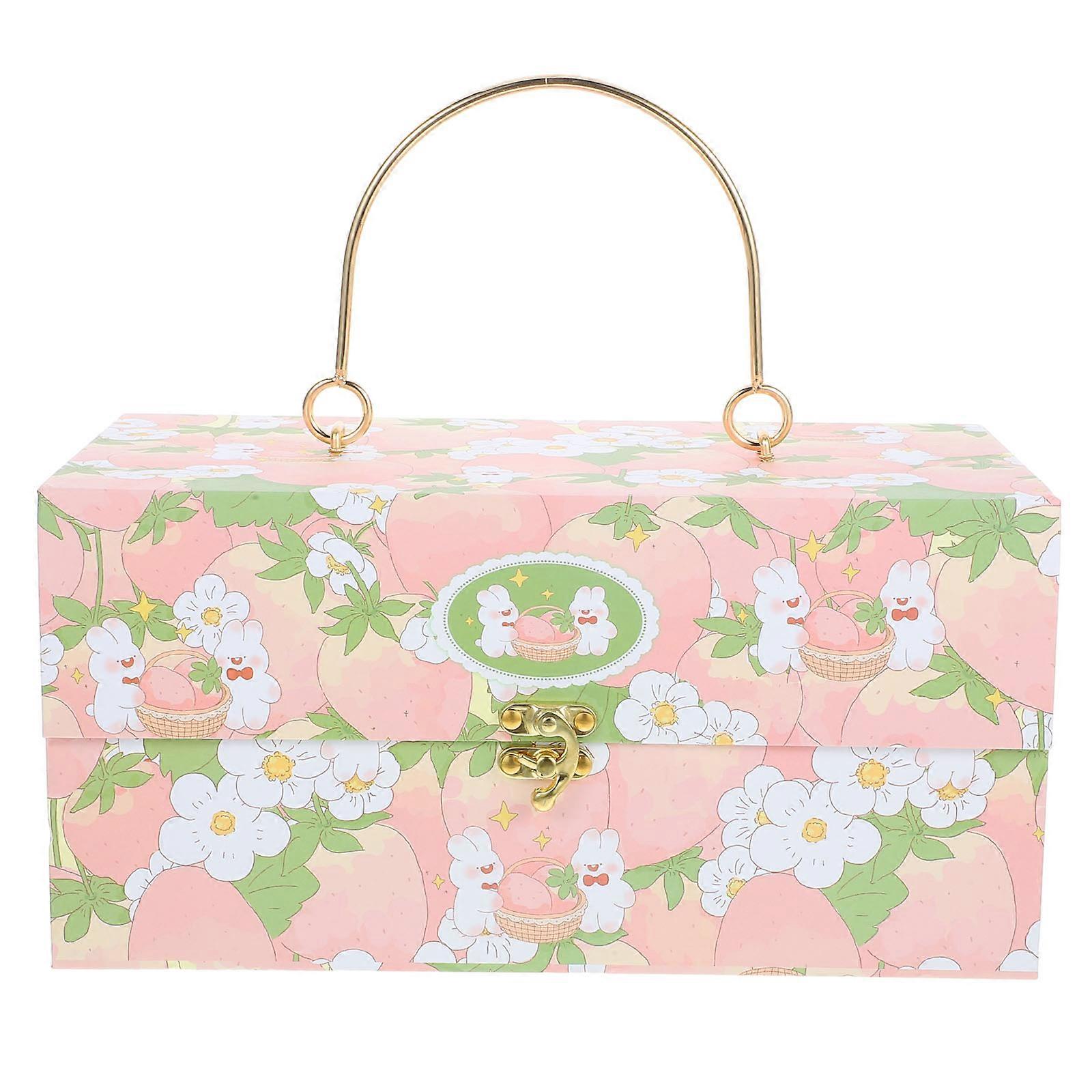 Wrapping Boxes Rectangular present Storage Box Birthday Party Decorative Paper 31.00X16.20X15.20CM Storage 1Set