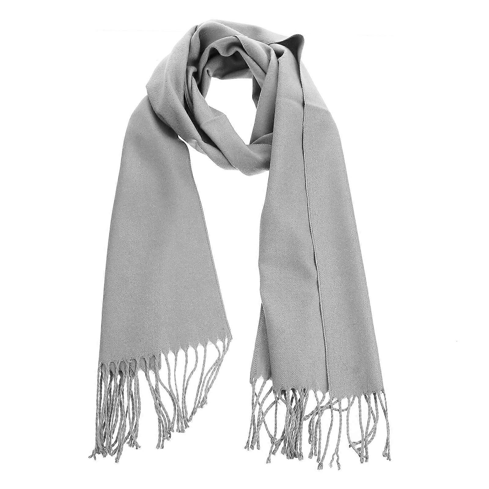 Solid Color Warm Imitation Cashmere Neck Scarf for Stylish Winter Wear – Breathable and Comfortable Design for Boys