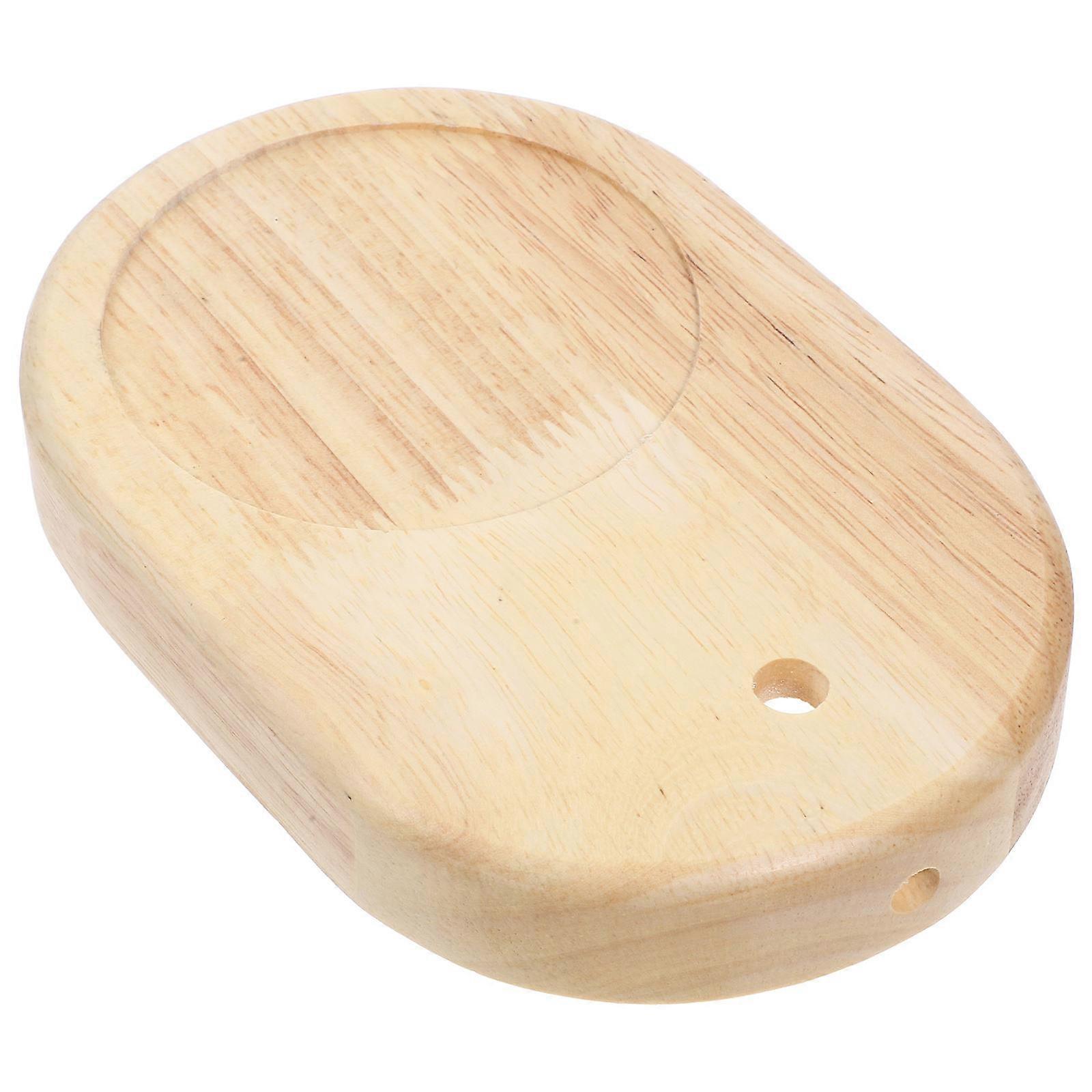 Table Lamp Base Oval Wood Diy Accessory Stable Support For Bedroom Light Parts Stand 1Set