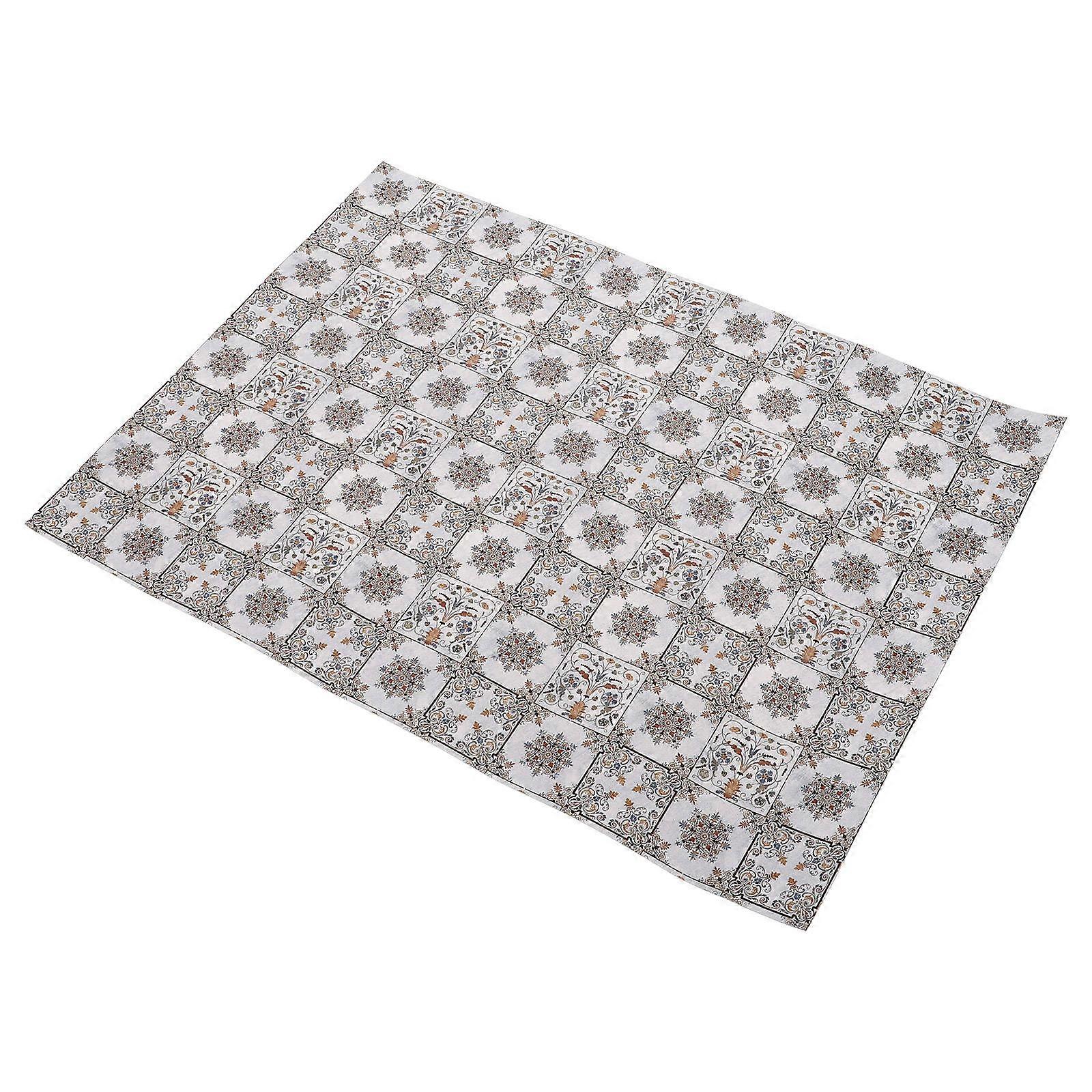 Dollhouse Miniatures Vintage Rectangular Pu Flooring Tiles For Model Decoration 41.00X30.00X0.20CM 1Pack