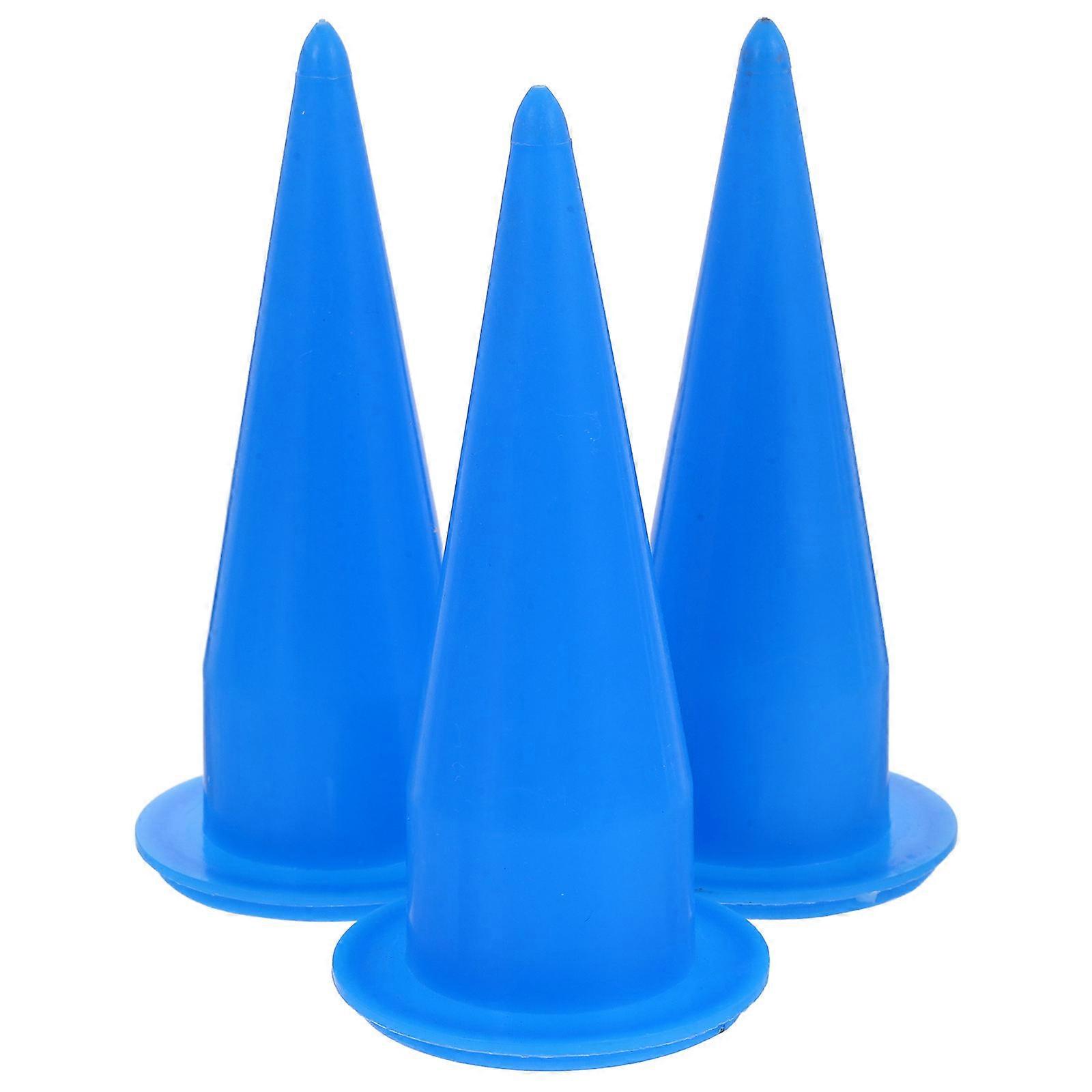 Cone Nozzle Caulking Tool Joint Filling DIY Enthusiasts Blue .7 2.2 2.2in 3Pcs
