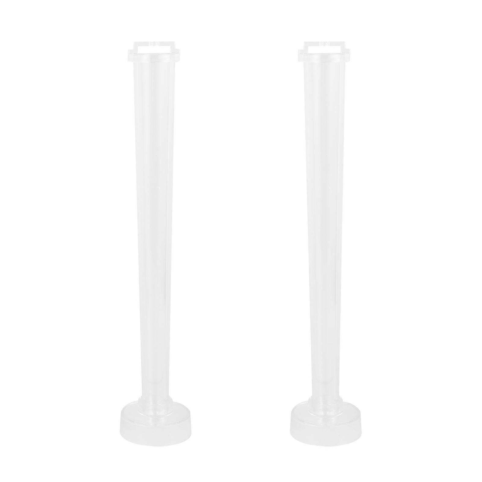 Transparent Tapered Candle Molds   2PCS Durable & Easy to Clean for Unique DIY Candle Making & Handicraft Projects