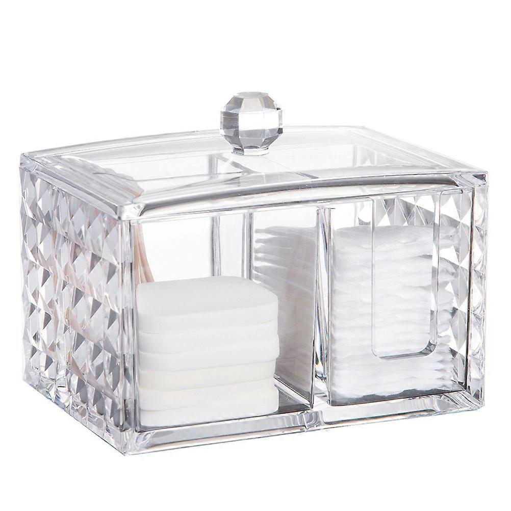 Transparent Storage Jar Dustproof Organizer Home Use 14.4 x 10 x 11.2 cm 1Pcs