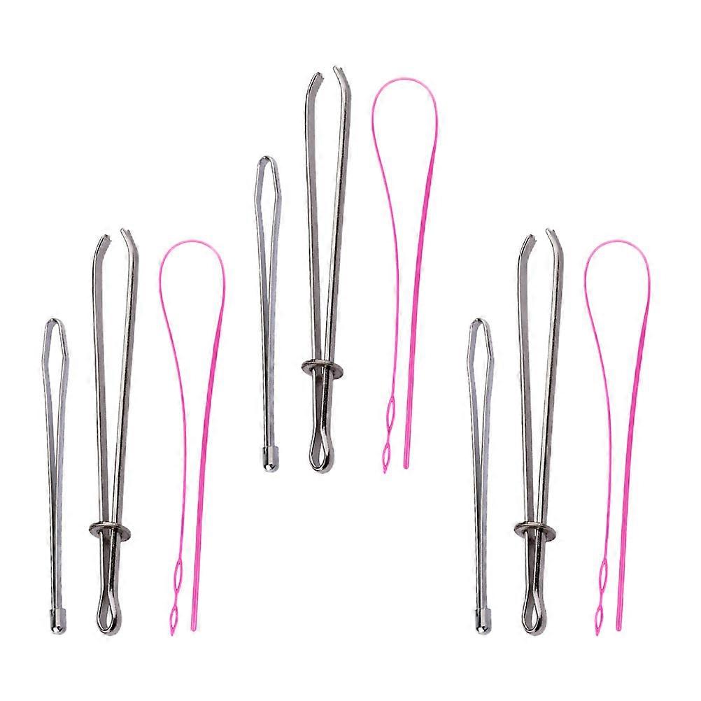 Metal Rope Threading Tool Turning Cloth Beginners Plastic 9Pcs