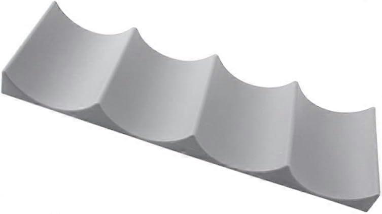 Wine Racks European Style Wine Rack Plastic Wine Bottle Display Stacking Mat Can Easily Stack Kitchen Cabinet Refrigerator Storage Rack (Dark Gray)