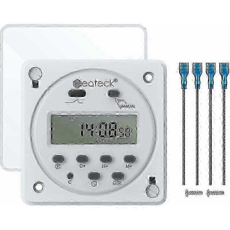 Programmable Clock Timer Electrical Outlet With Lcd Digital Display