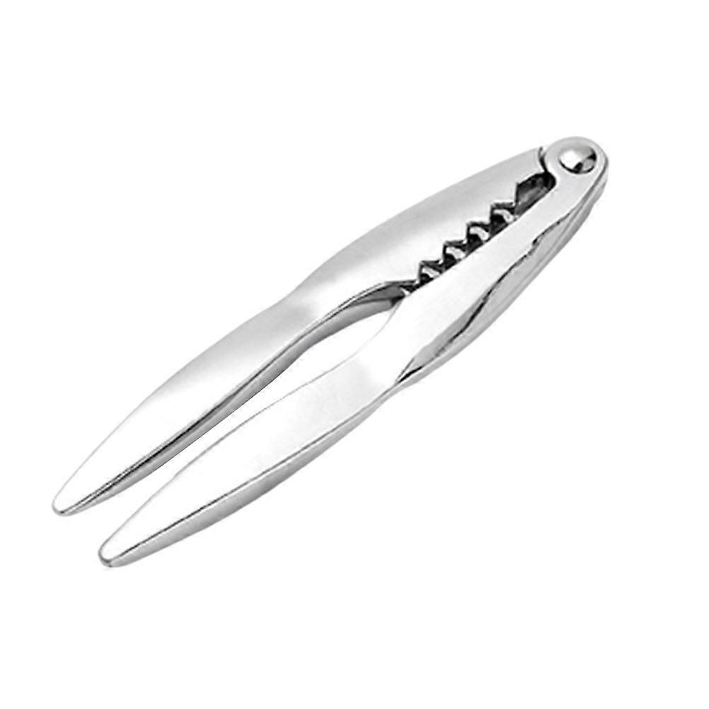 Efficient Crab Tong Stainless Steel Handheld Clamp for Home Use Perfect for Seafood and Nuts Silver 9.5 Inch