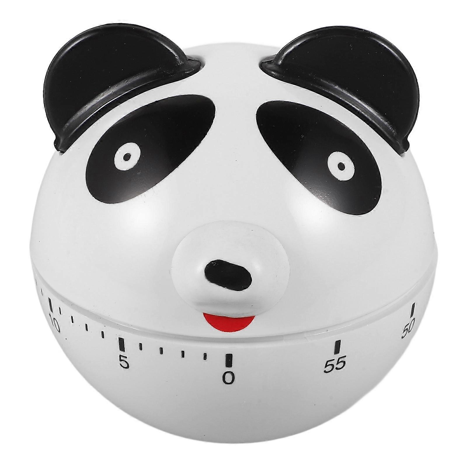Cute Panda Mechanical Timer for Kitchen Cooking Study Battery Operated Time Management