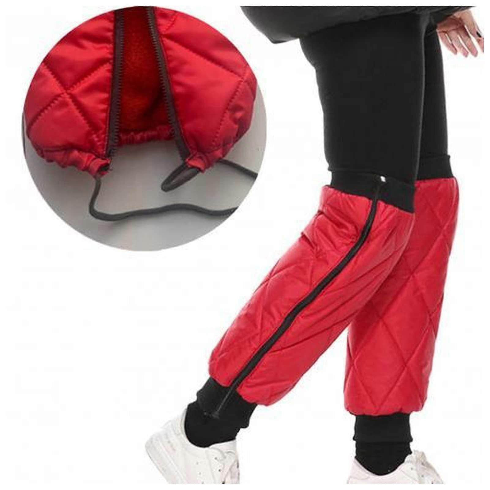 Volleyball Knee Pads 1 Pair Knee Warmers for Thermal Arthritis Protection Support Knee Brace Support Pad Sleeve Protective Cover Knee Pads (Red 60cm)