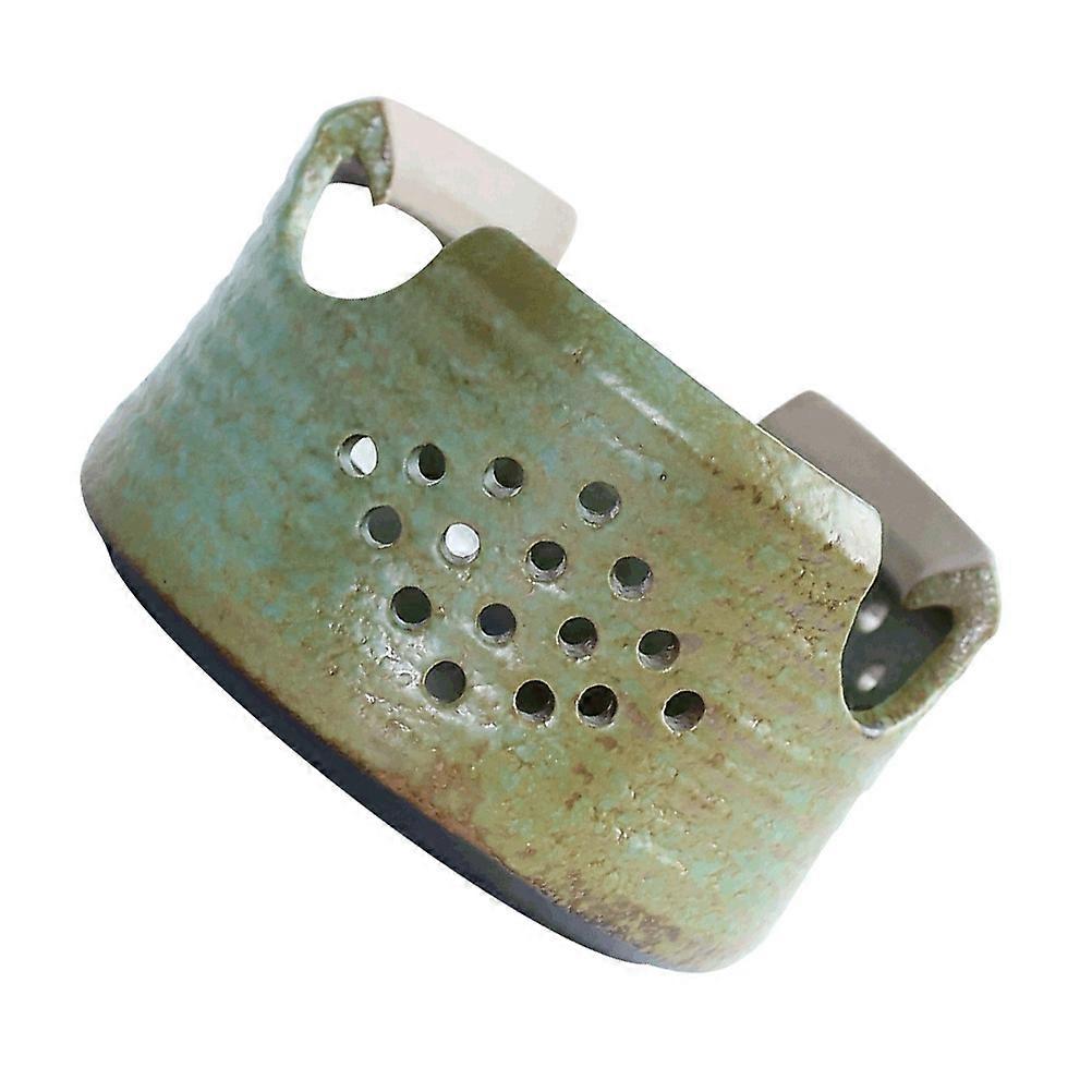 Ceramic Tea Warmer with Candle Holder, Premium Handcrafted Teapot Stove Base, Non Slip Design for Stable Brewing