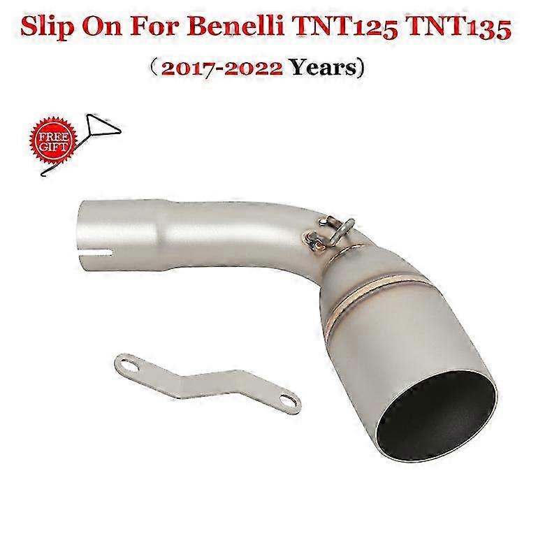 Slip-On Exhaust System for Compatible Motorcycle Models 2017 - 2022, Front Mid Link Pipe Modification