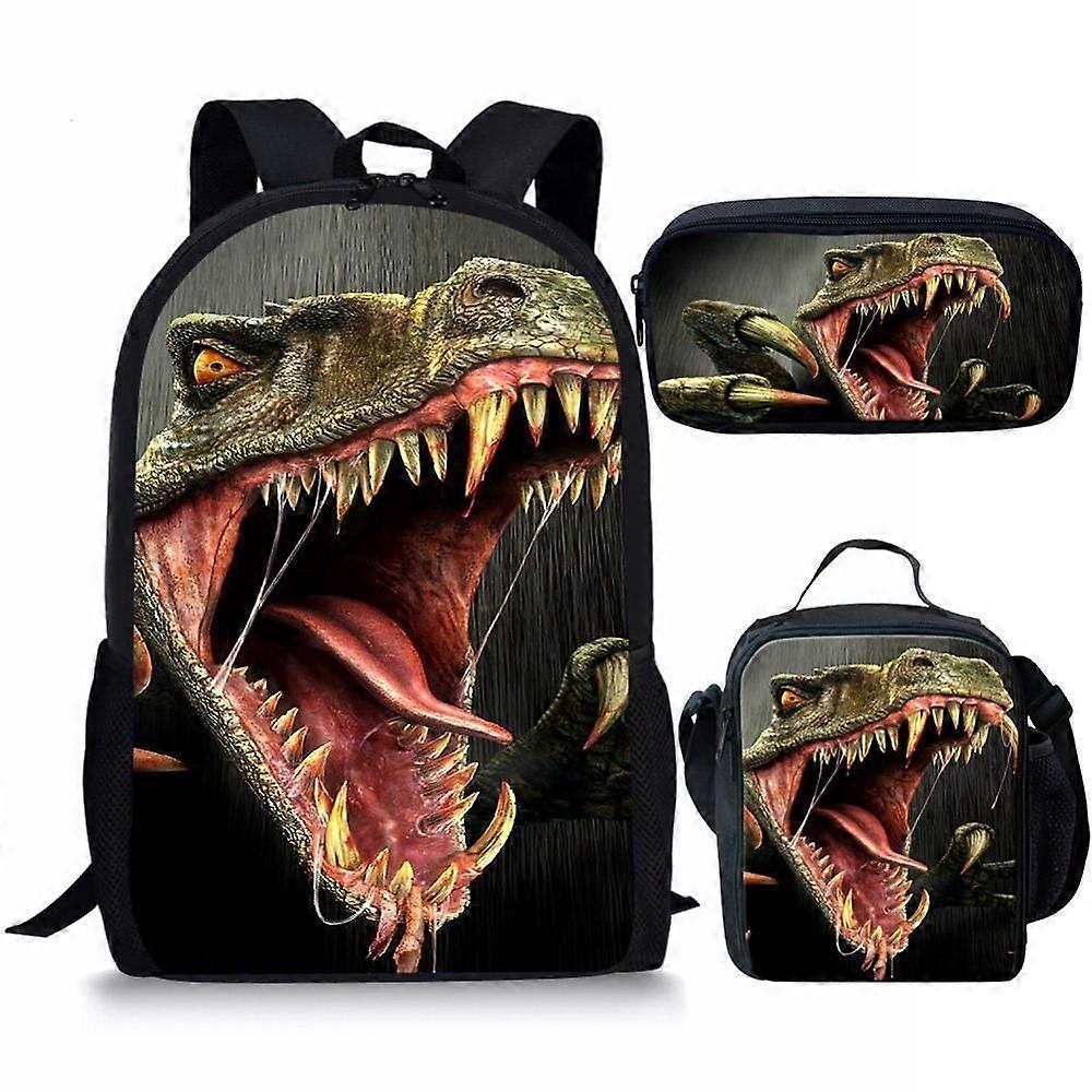Student backpack three piece set cartoon backpack