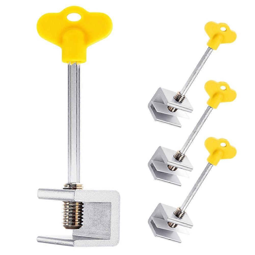 Aluminum Alloy Sliding Window Locks, Home Security Solutions, Adjustable Design Ensures Perfect Fit, No Drill Installation for Quick Setup, Keyed