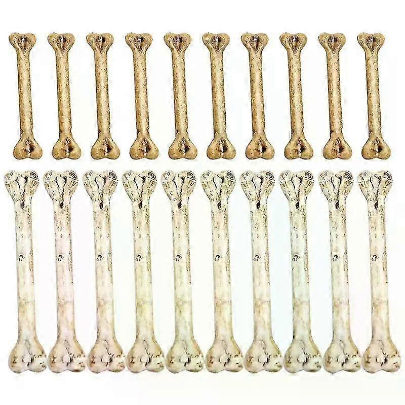 20pcs Highly Halloween Toys Multi-functional Fake Bones DIY Hanging Bone Charm Halloween Prop Halloween Bones Fit For DIY