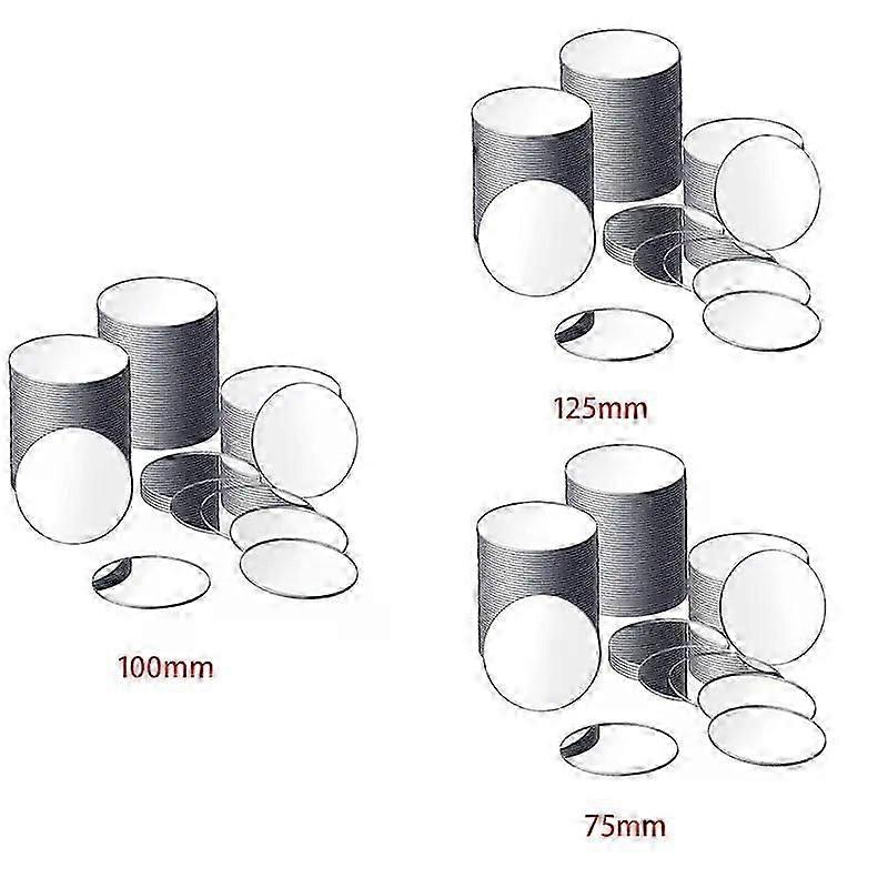 25 Pieces Acrylic Mini Size Round Mirror Adhesive Small Round Mirror Craft Mirror Tiles Fit For  Crafts (5 Inch In Diameter) Durable