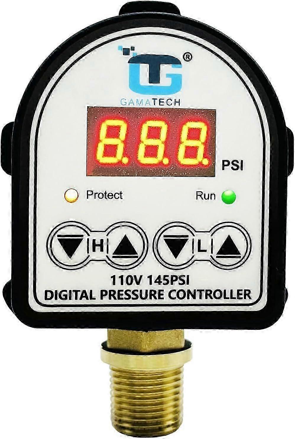 GamaTech Pressure Switch for Water Pump and Air Pump, Digital Adjustable Pressure Controll