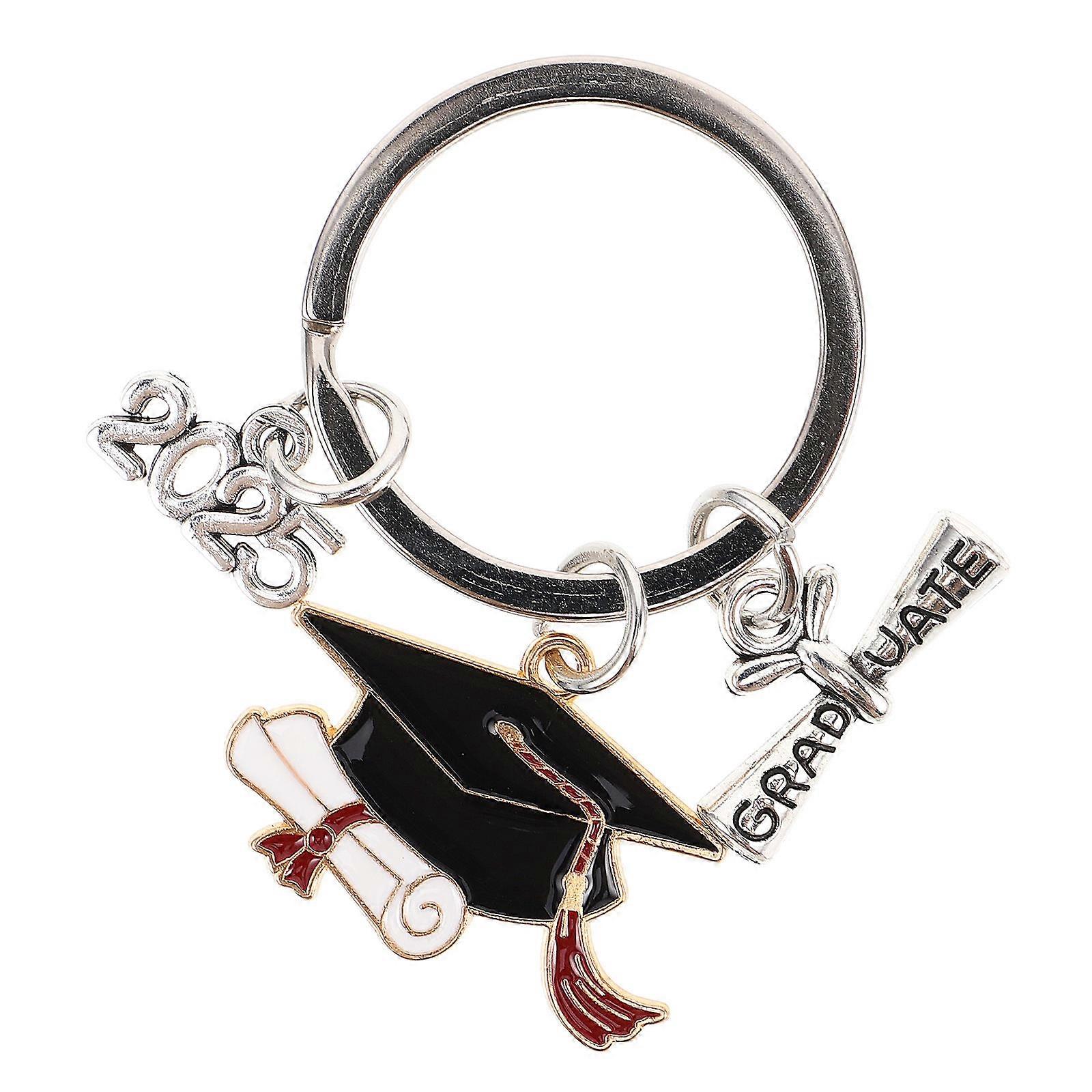 Keepsake Graduation Cap Keychain Book Shape For Young Adults Ceremonial Events Accessory 1Pack