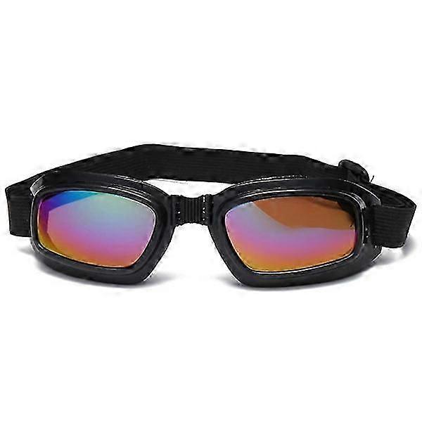 Motorcycle Goggles Retro MC - Black Colored Glass black