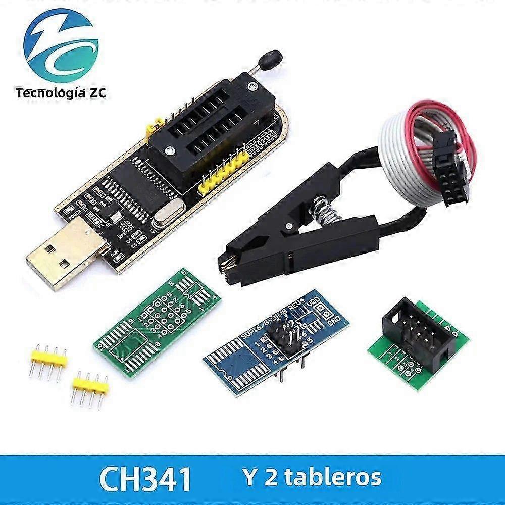 USB Programmer for 24 25 Series EEPROM SOIC8 SOP8 Test Clip Module for 93CXX/25CXX/24CXX