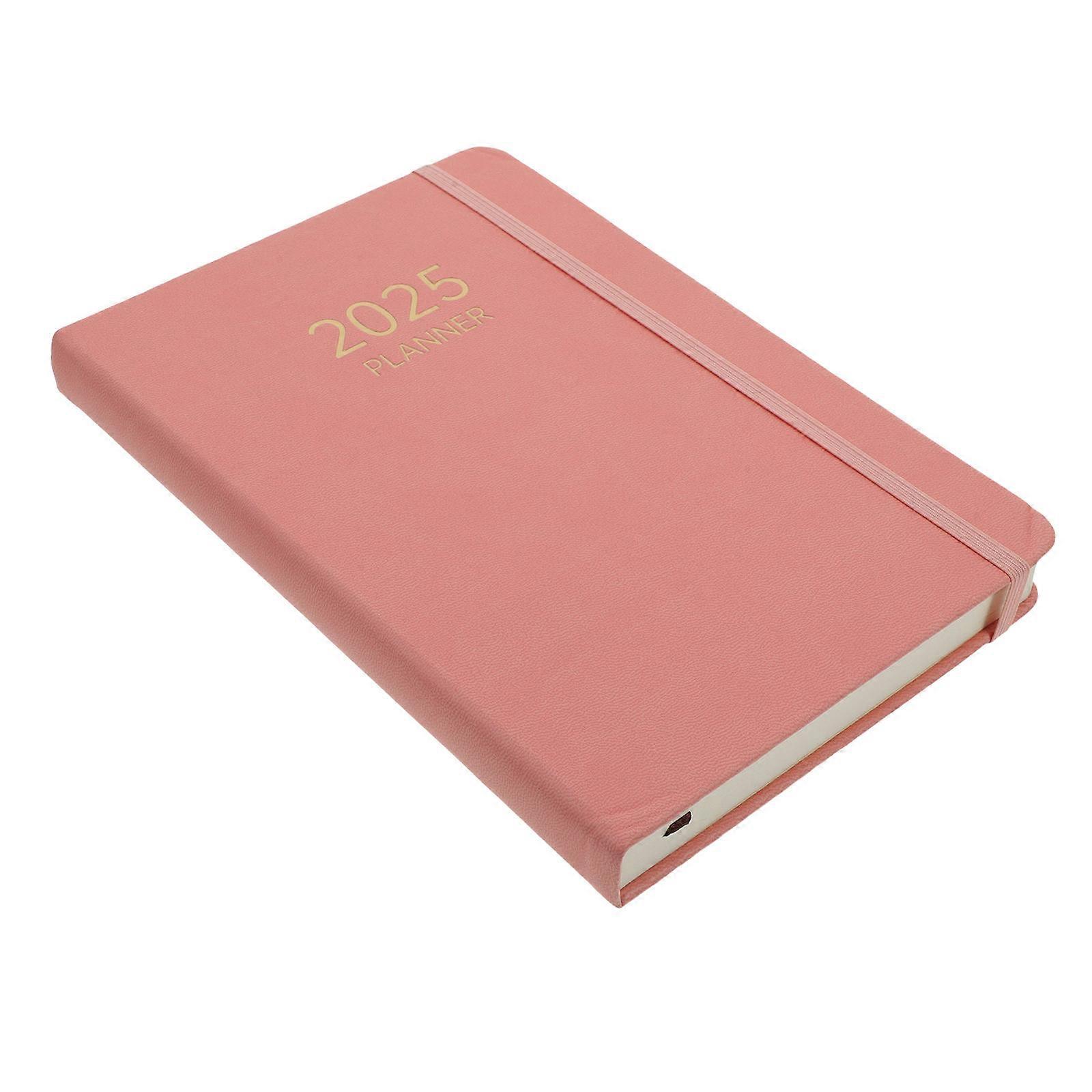 Multi-Function Planner Organizer Portable Academic Planner A5 Pink For Meeting Agenda 1Pcs