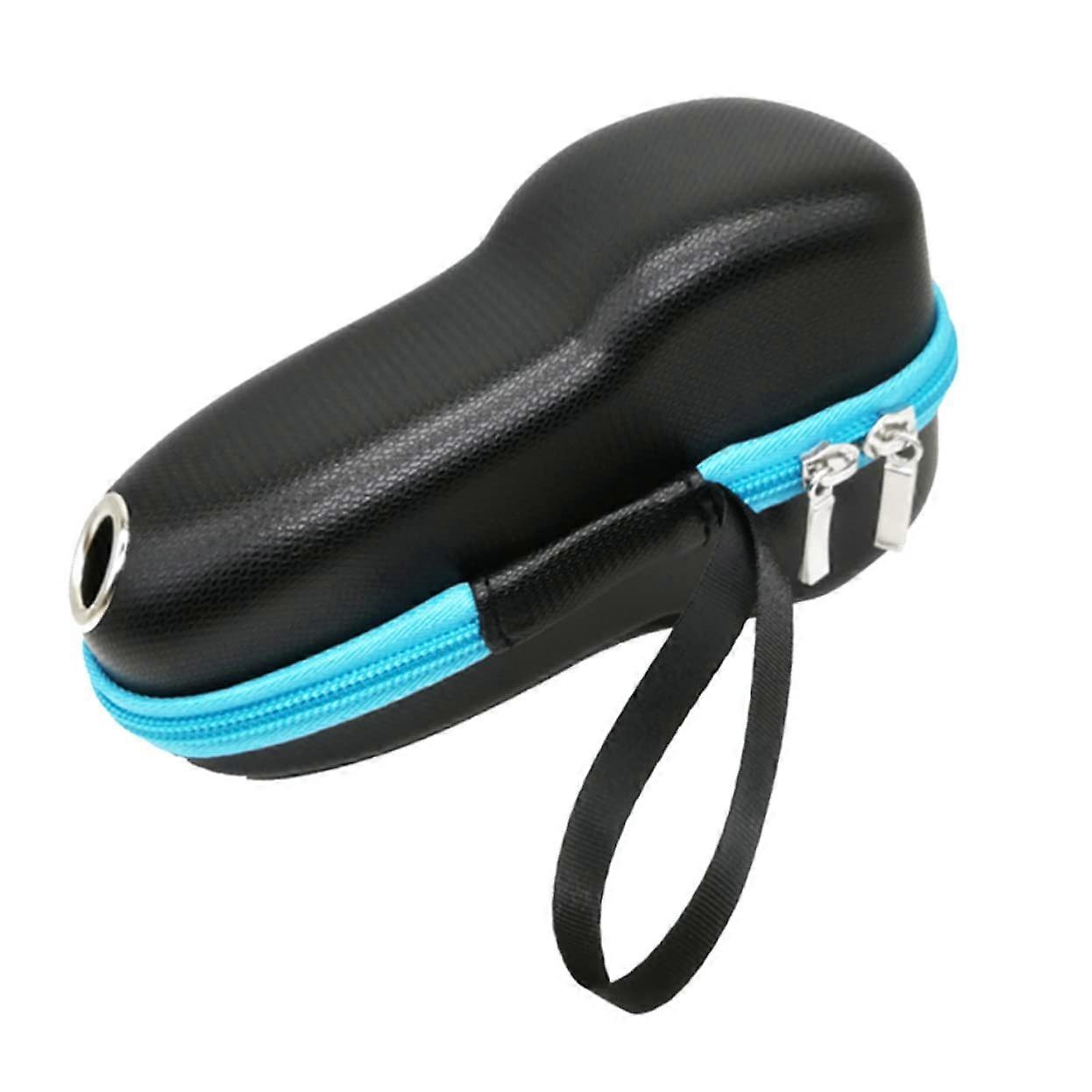 Razor Bag Box Razor Organiser Portable Travel Storage For Razor Heads And Electric Fabric Shavers Blue