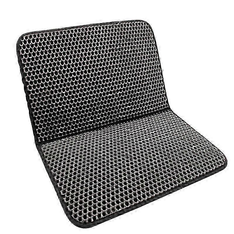 Cat Litter Mat, Waterproof Non-Toxic EVA, Double Layer Honeycomb Design, Non-Slip Cat Litter Mat (45x60cm)