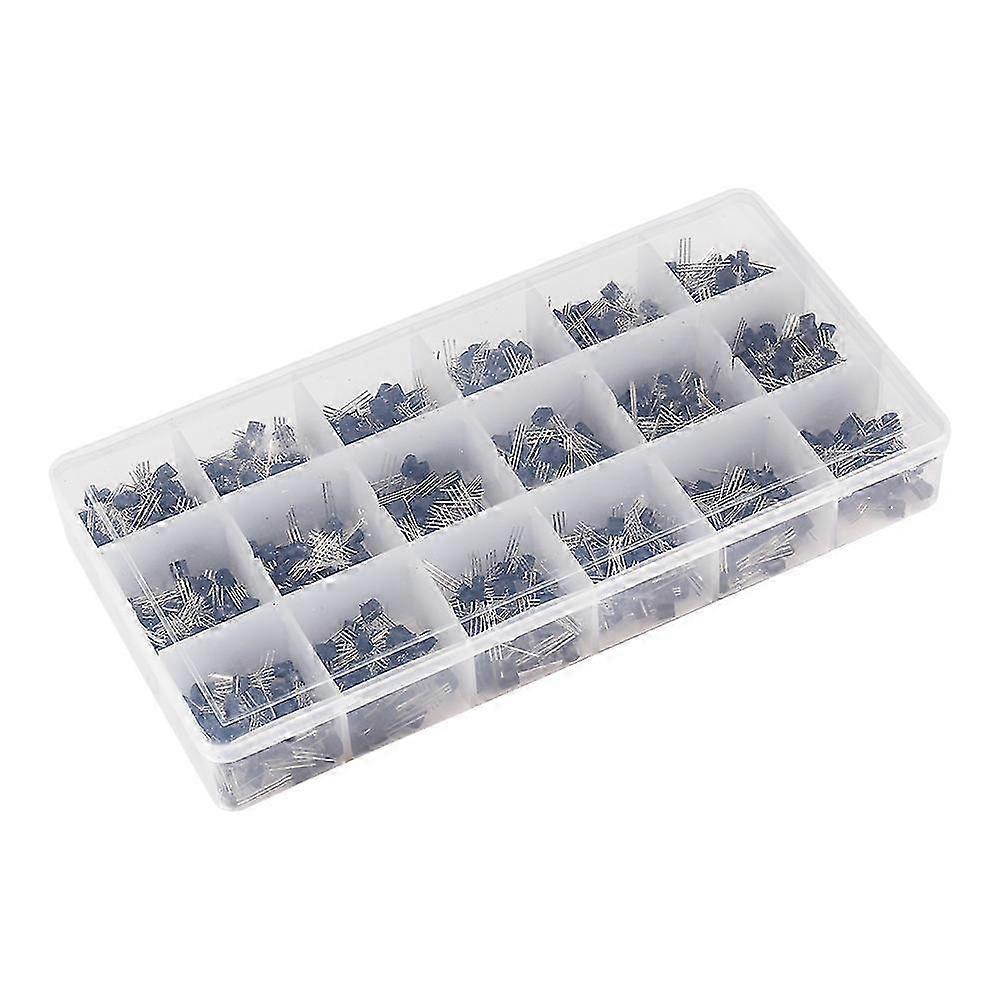 900Pcs 18 Types Mixed Transistors Electronic Components Assortment Kit