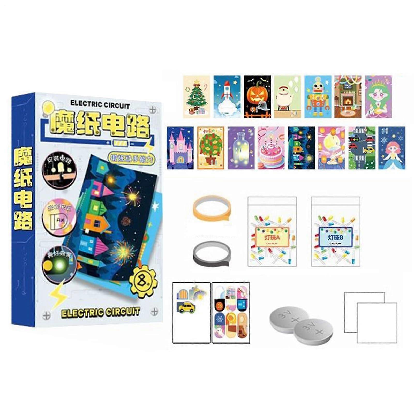 Electronics Experiment Kit for Kids, DIY LightUp Greeting Cards for Learning