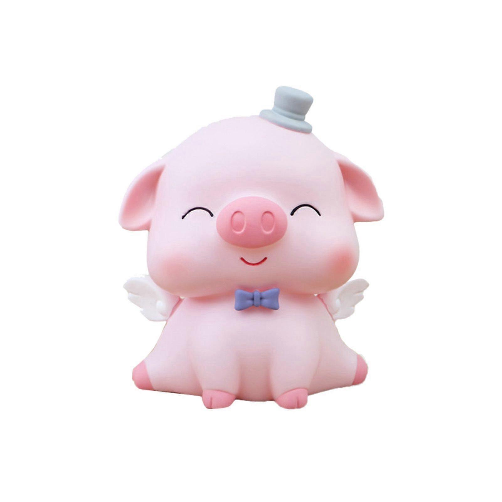 2025年最新モデル貯金箱かわいい漫画の豚の形小さなポータブル貯金箱