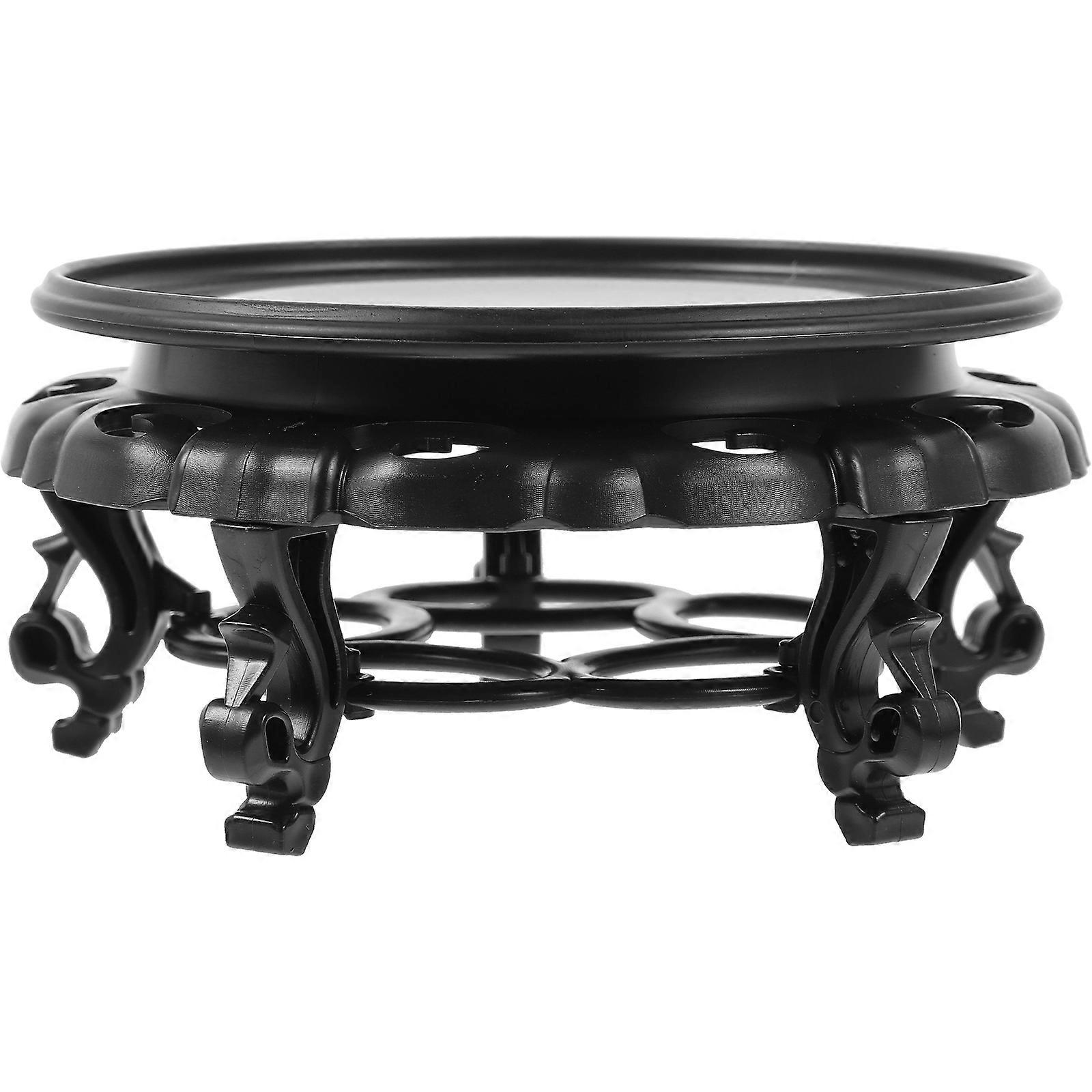 Black Resin Flower Stand for Indoor Plants with Durable Construction and Wide Usage 1pc