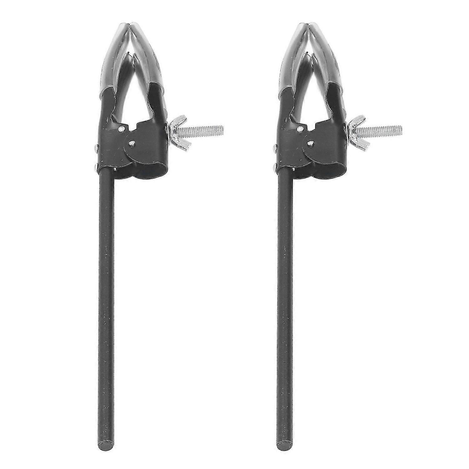 2 Pcs Laboratory Clamp 4 Prong Corrosion Resistance Anti Slip Stable Support Beaker Flask Holder