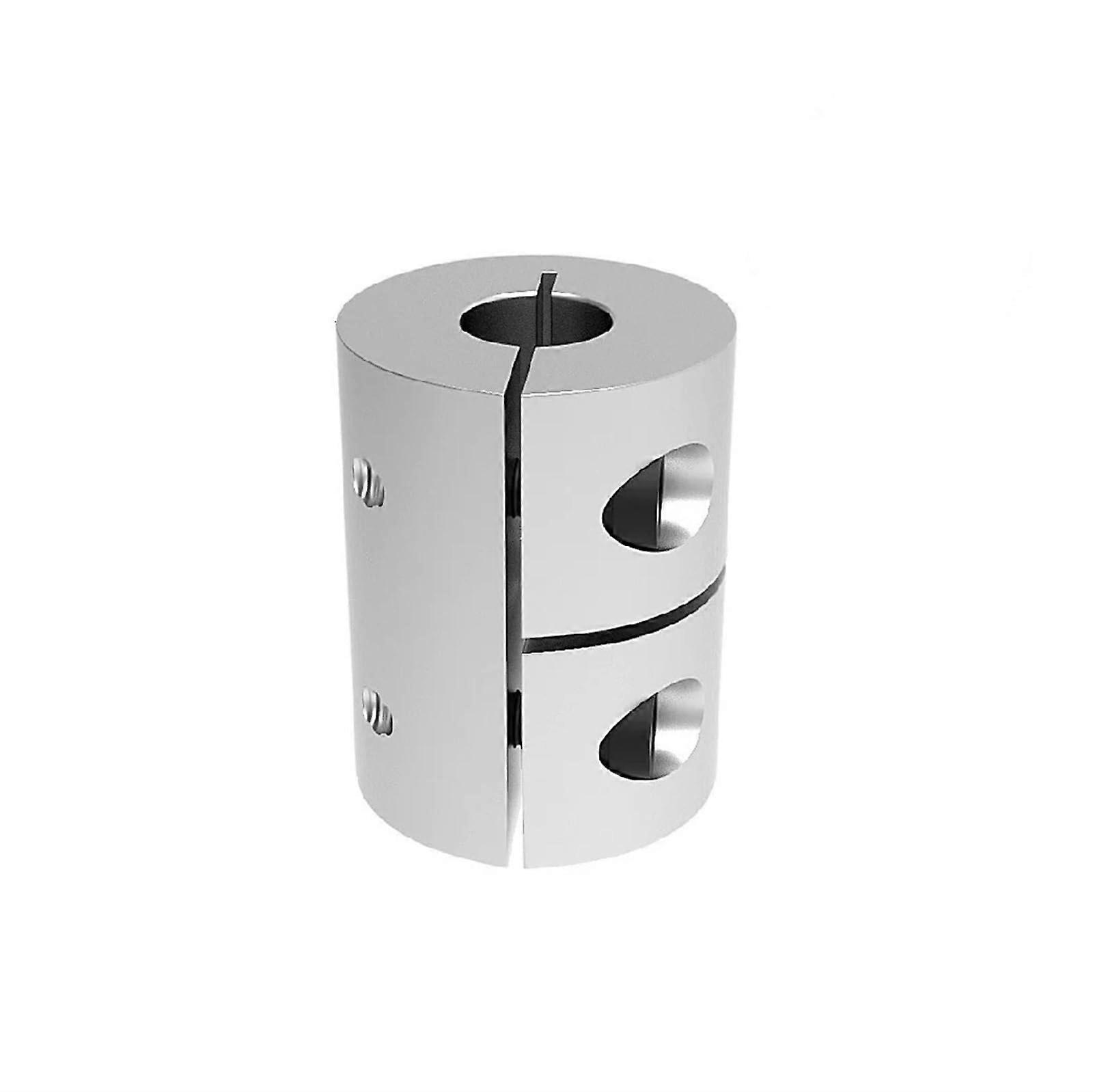 Axle Fixed Rigid Coupling 2 Pieces, 5x8x25mm Shaft Coupling for 3D Printers, Stepper Motor Connector, Silver Adapter