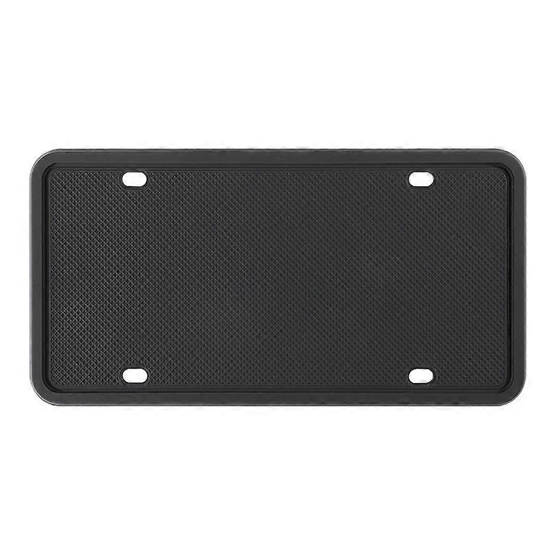 2 Sets Silicone License Plate Frame, Specification: US Black US Black