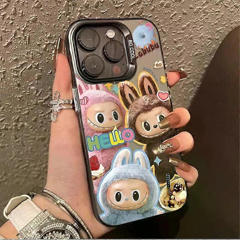 Electronics Cute Fluffy L- Case for Samsung Galaxy A35 A14 A34 A13 A23 A32 A55 A25 A15 A05 A05S 5G A54 A24 A53 A33 A52 A52S Back Cover