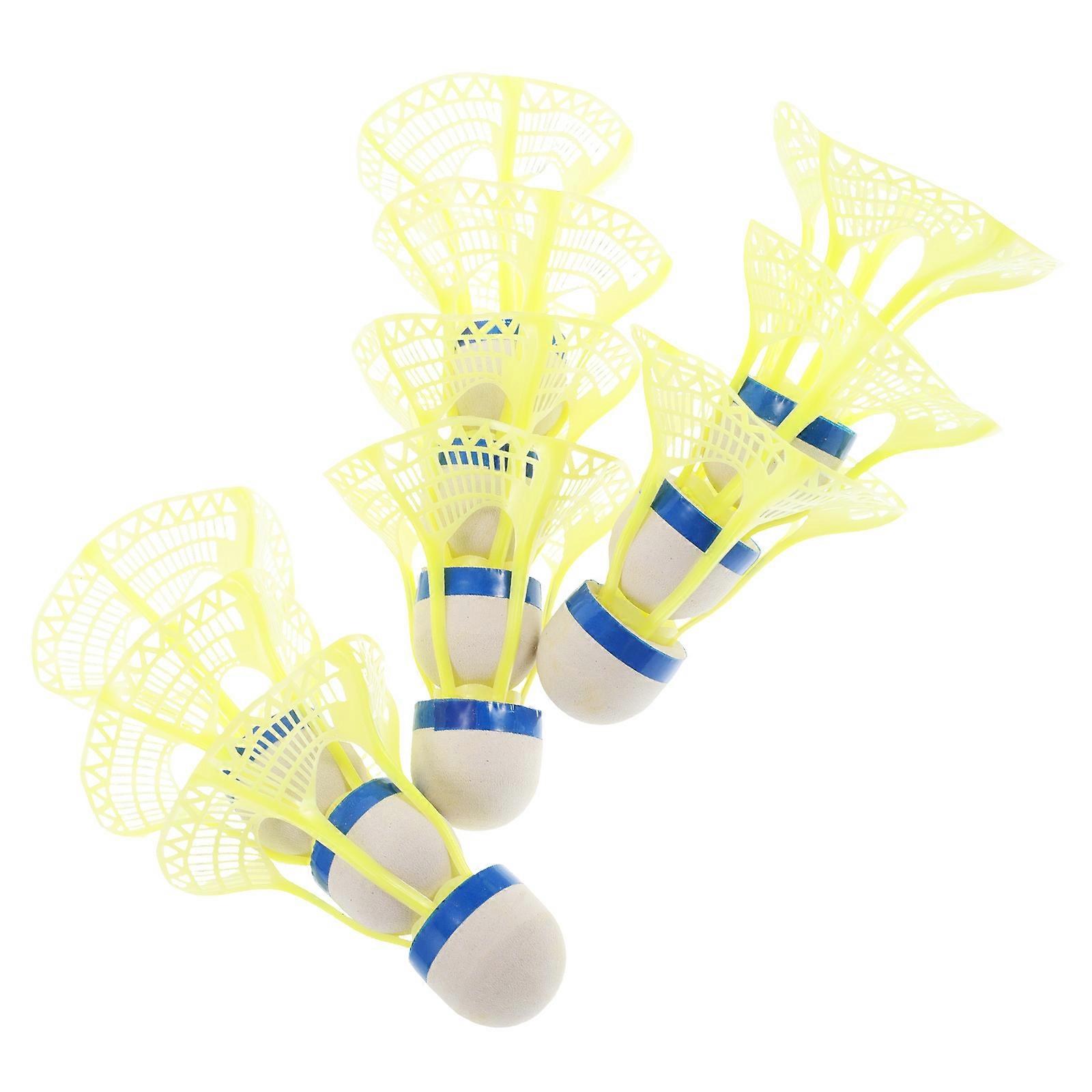 Windproof Plastic Badminton Shuttlecocks   Durable Training Birdies for Backyard Games & Recreational Play (10pcs)