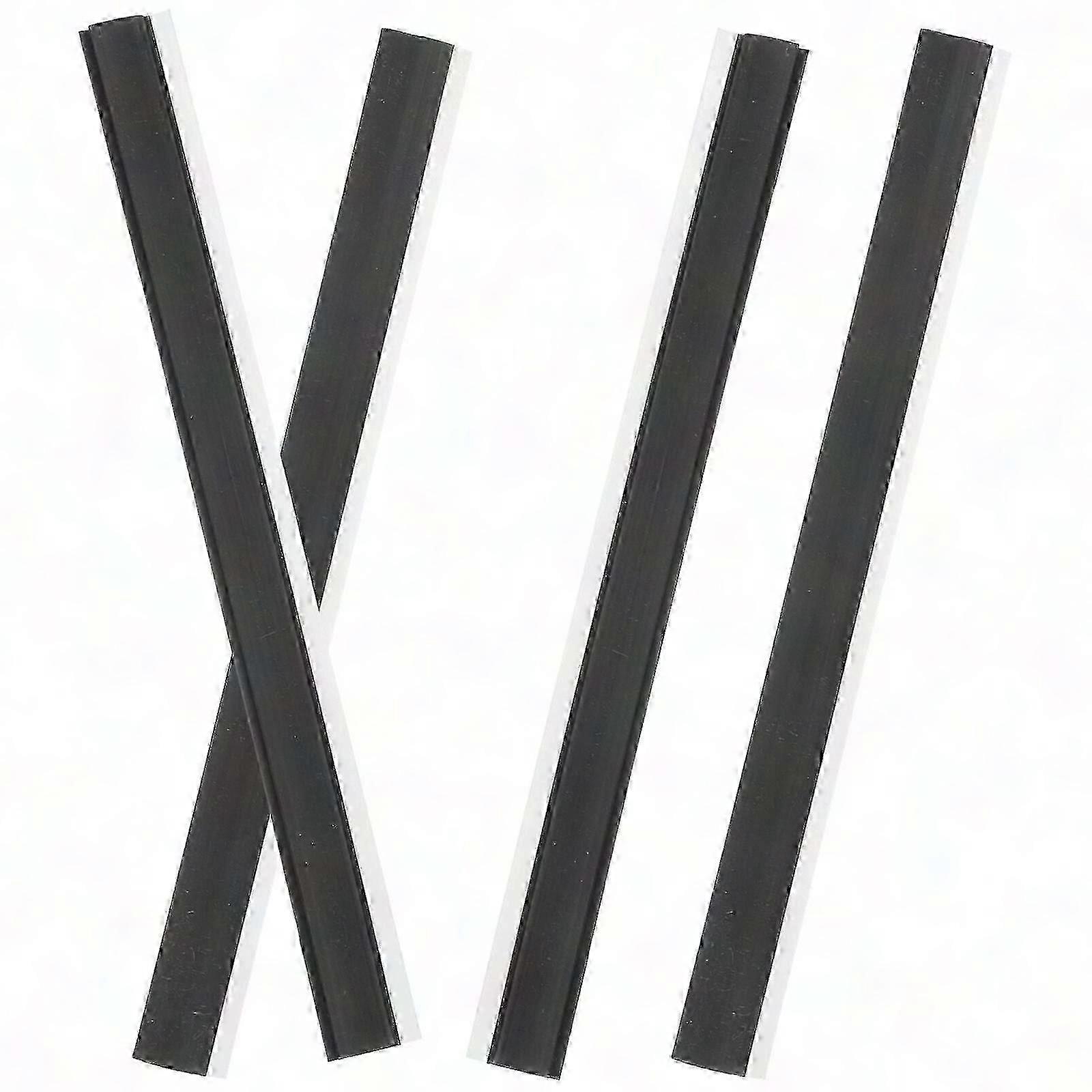 4-Pack Replacement Rubber Strips for Dustpan Edges - Accessories for Dustpan Lip Repairs