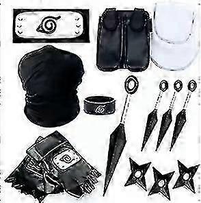 Anime Kakashi Accessories Toys (figure 2 Shows The Product) Action Gloves Headband Kunai Mask Uchiha Gloves Set