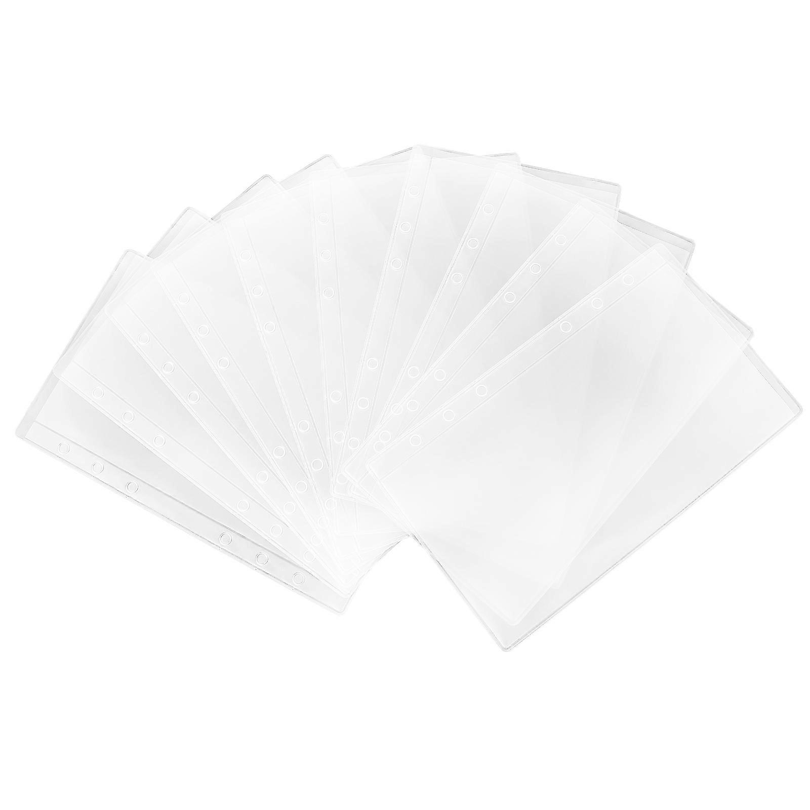 10pcs Detachable Transparent Storage Pouches for Business Cards, Receipts & Tickets – Card Holders for Travel & Organization