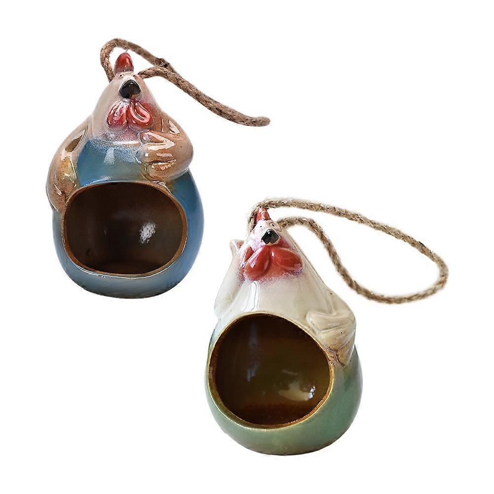 Creative Ceramic Hanging Flower Pots Durable Planters for Balcony, Office & Home Gardening Decor Easy to Hang & Stable Design