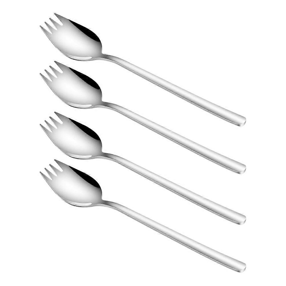 Stainless Pasta Spoon Eating Noodle For Parties 4Pcs