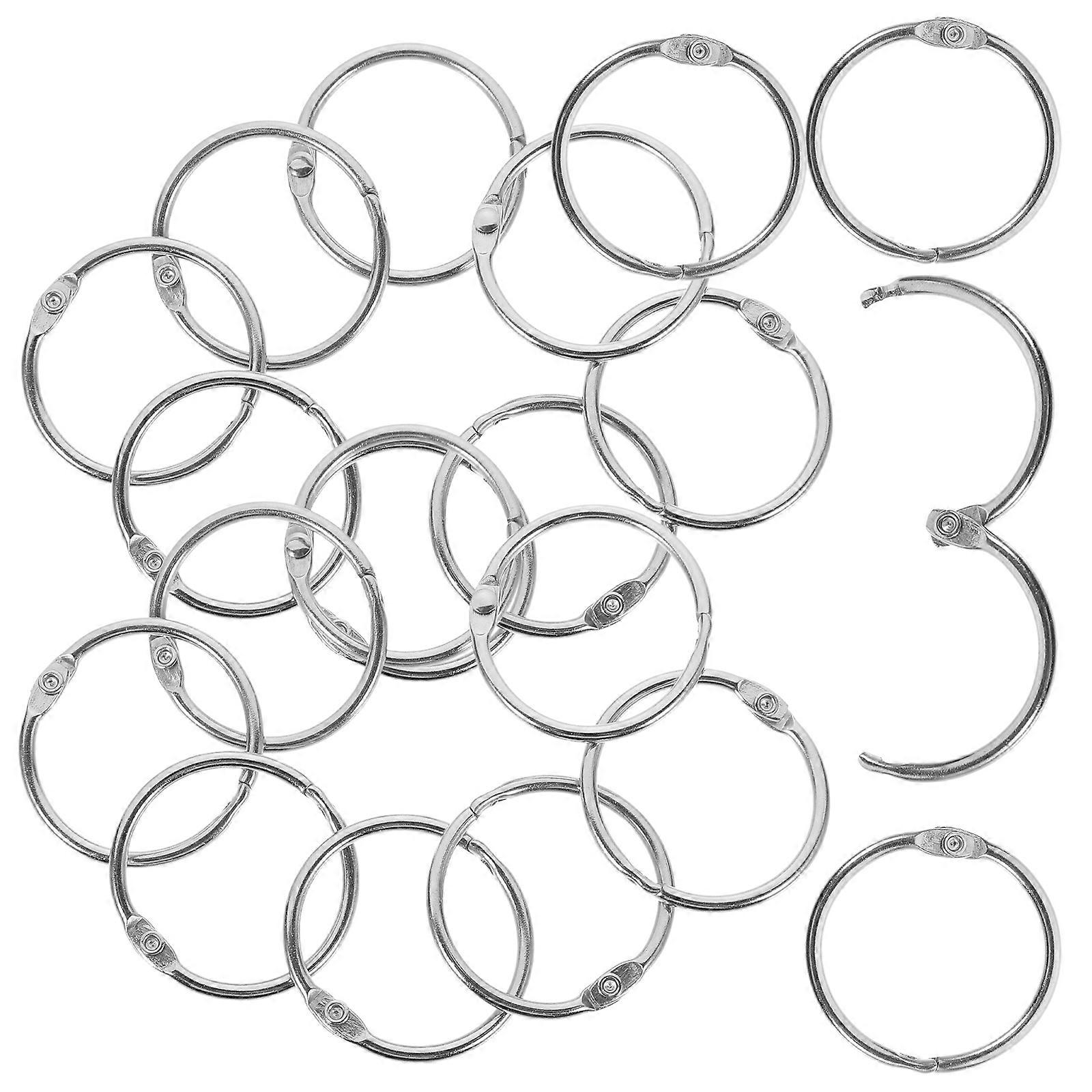 Flash Card Holder Loose Leaf Rings Circular Locking Mechanism 50Pack