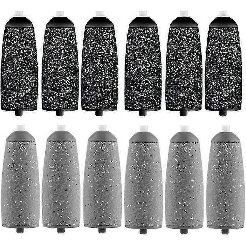 12 Pack Replacement Rollers for Flawless Pedi, Replacement Head Replacements Compatible with Finish Touch Flawless Pedi Electronic Tool Files, 6 Extra