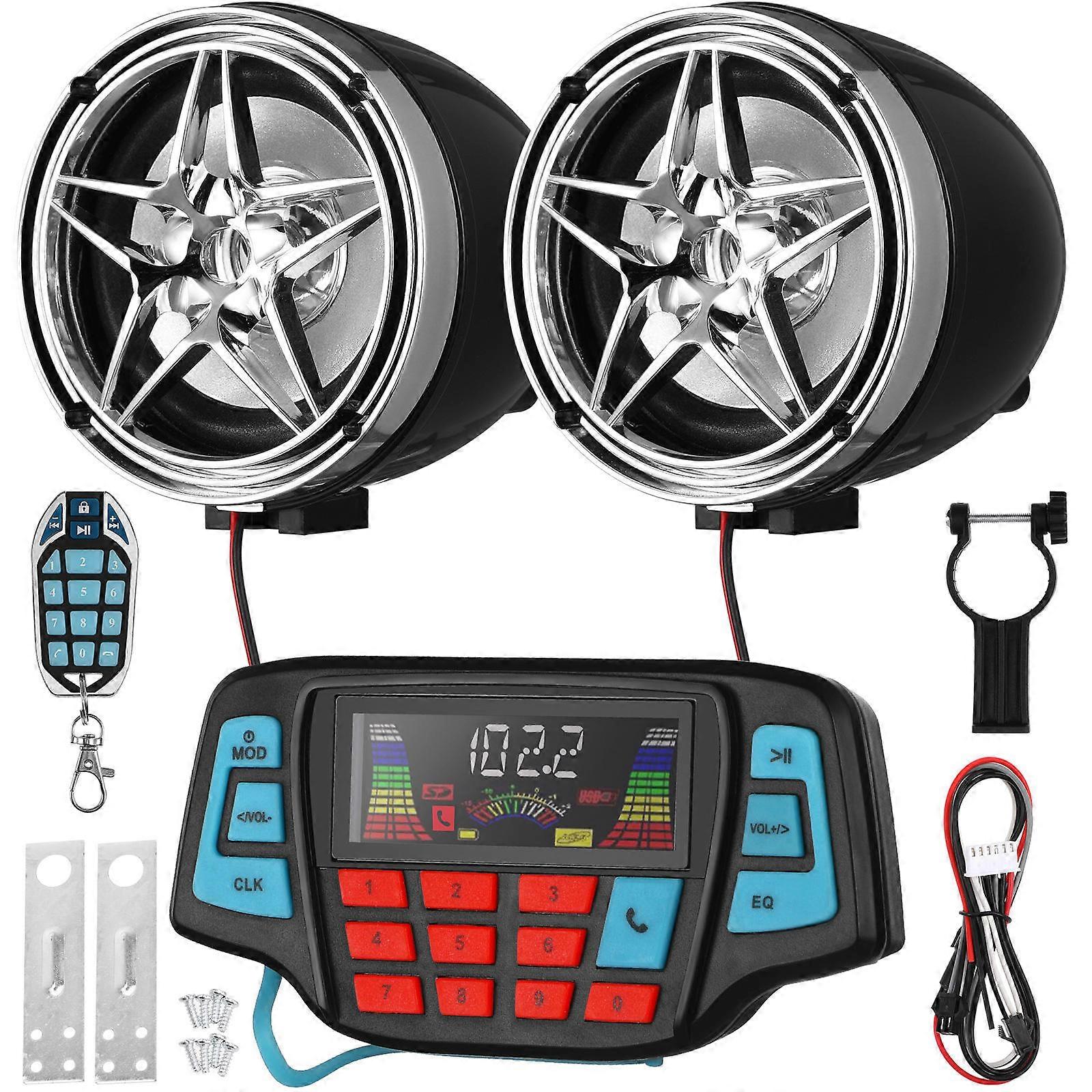 Easy Install Motorcycle Speaker Modern Style Assorted Color 1Set